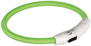 Trixie lichtgevende oplaadbare halsband groen