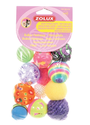 Zolux Kattenspeelgoed Fancy Gekleurde Ballen Assorti