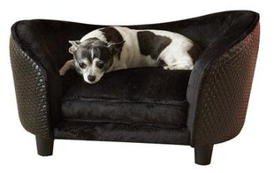 Enchanted Pet Enchanted Hondenmand Sofa Ultra Pluche Snuggle Wicker Bruin