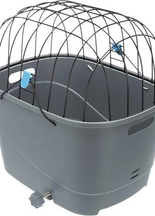 Trixie Fietsmand Voor Bagagedrager Met Draadkoepel Kunststof Grijs