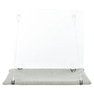 Trixie Kattenmand Hangmat Raam Velours Grijs