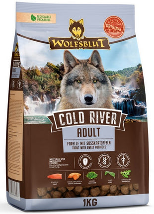 Wolfsblut Dog Cold River Adult - pstrąg i bataty 1kg