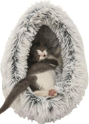 Trixie Kattenmand Iglo Harvey Grijs / Wit-Zwart