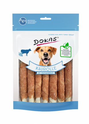 Dokas Dog Snack Kaurolle mit Truthahnbrust 190g