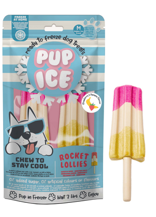 Pup Ice Rocket Lollies Banana Chocolate M