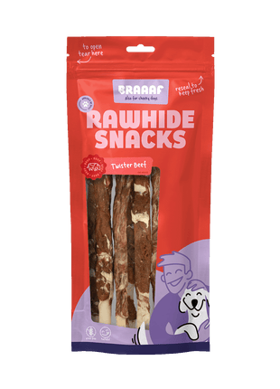 Braaaf Rawhide Twister Rund & Vis - 21 cm