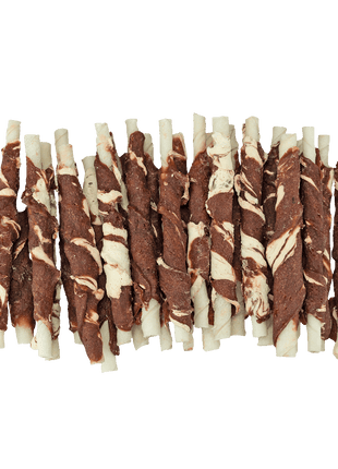 Braaaf Rawhide Roll Sticks Lam & Vis - 25 st.