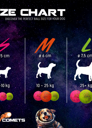 Dog Comets Stardust Oranje