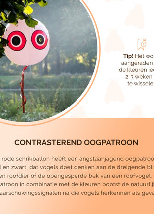 Knock Pest Schrikballon Rood