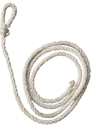 Koetouw wit sisal standaard 210cm
