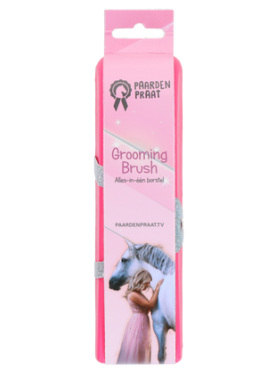 Paardenpraat Grooming Brush Roze M