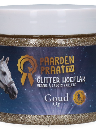 Paardenpraat TV Glitter Hoeflak Goud