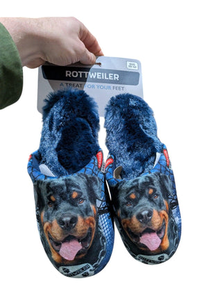 Merkloos Pantoffel Rottweiler Donkerblauw