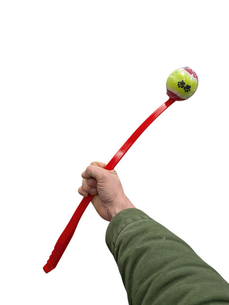 Tennis ball throwing stick - 63 cm - various colours