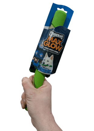 Chuckit Max Glow Ultra Fetchstick Groen - Geeft licht in het donker