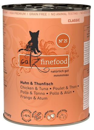 Catz Finefood Classic N.25 Kurczak i Tuńczyk puszka 400g