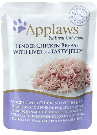 Applaws saszetka dla kota kurczak z wątróbką w galaretce 70g