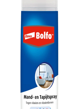Bolfo Mand- en Tapijtspray 400 ml – Effectieve bescherming tegen vlooien en larven in huis