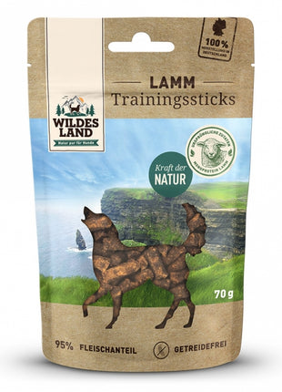 Wildes Land Trainingssticks Lamm 70g