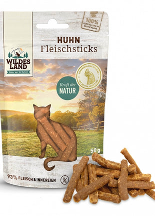 Wildes Land Cat Fleischsticks Huhn 50g